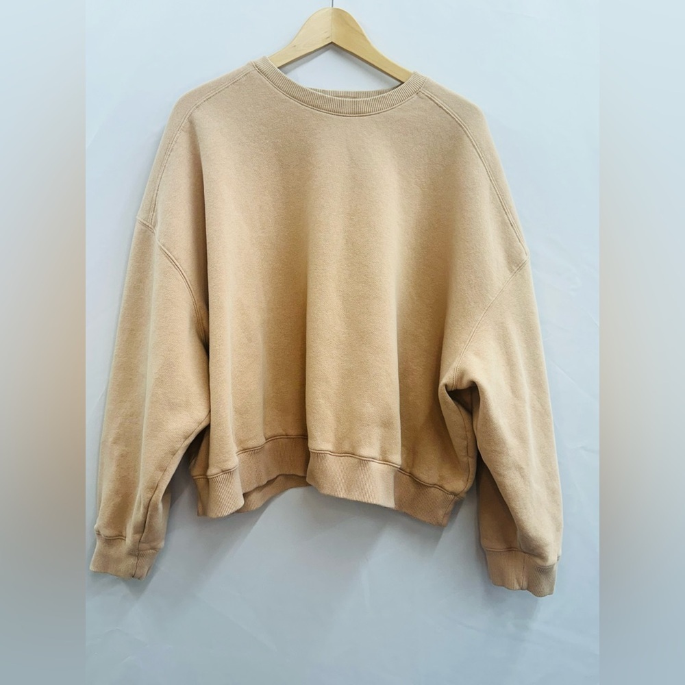 Nuuds Women’s Sand Classic Crew Sweatshirt, NWOT, XL